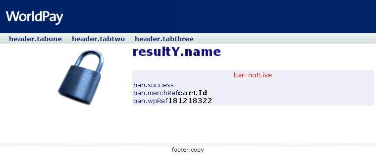 This figure shows the standard resultY.html page - with property names displayed.