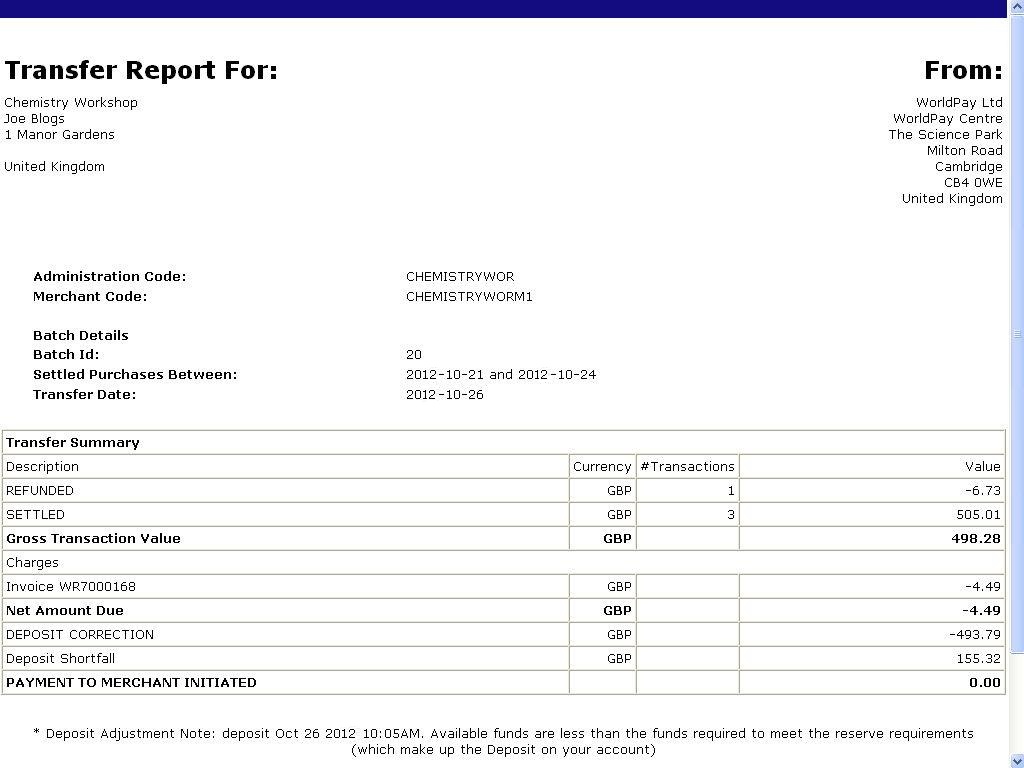 Transfer Report BG