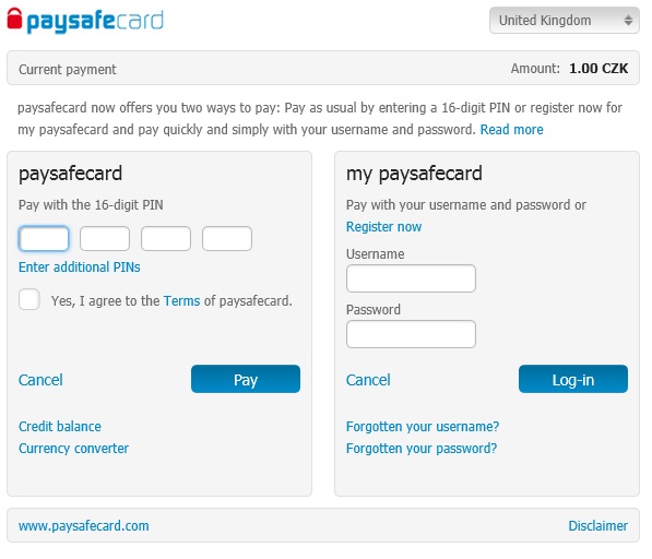 Paysafecard 16 digit pin